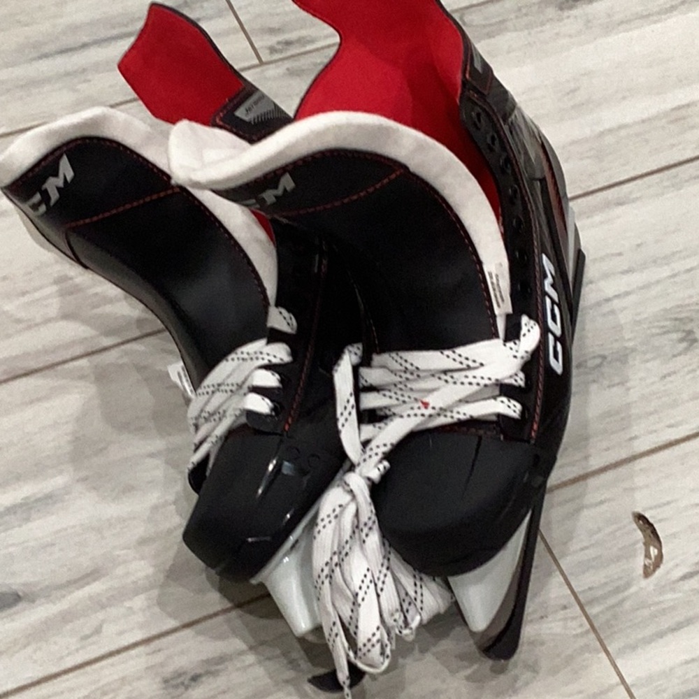 CCM Black and Red Ice Hockey Skates